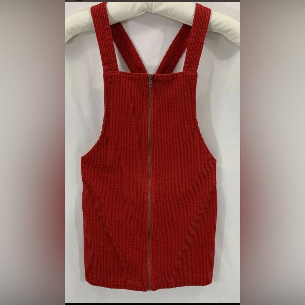 Forever 21 Bright Red Corduroy Dress